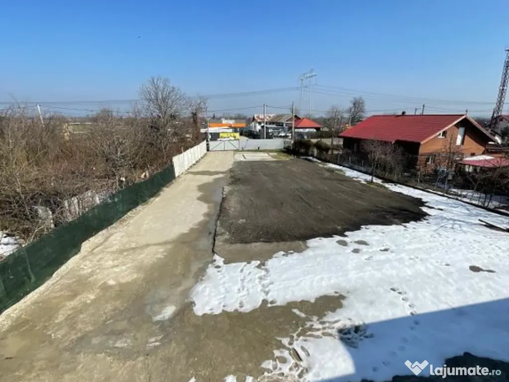 Hala 595 mp + teren 1500 mp Frumusani ( stradal ) 