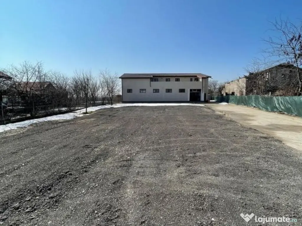 Hala 595 mp + teren 1500 mp Frumusani ( stradal ) 
