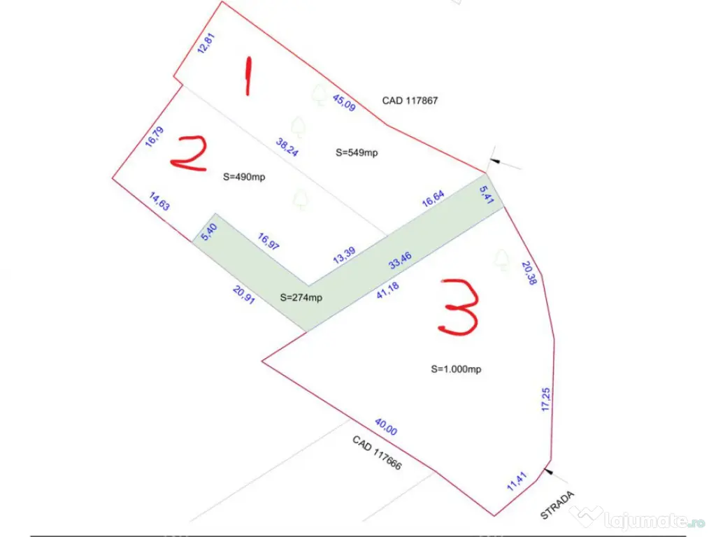Teren intravilan de 1039 mp in localitatea Mohu din Sibiu 