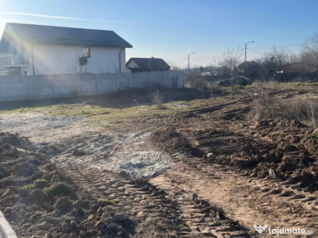Teren 525 mp stradal Craiova – Plaiul Vulcănești, utilit 