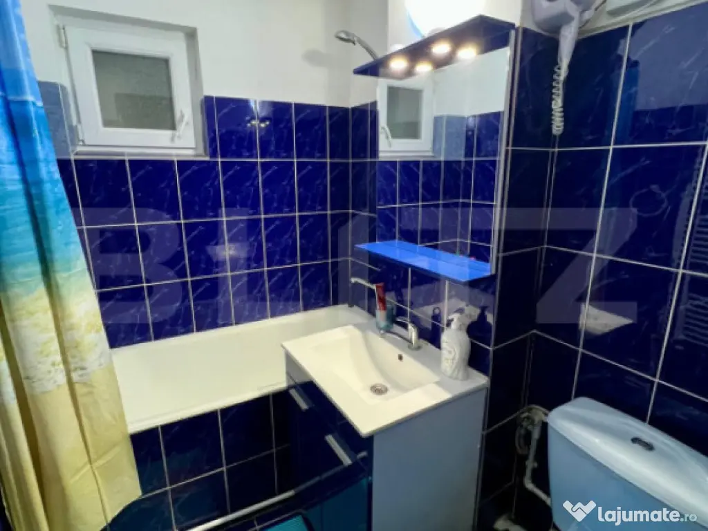 Apartament semidecomandat cu 2 camere, 52mp, centrala, zona 