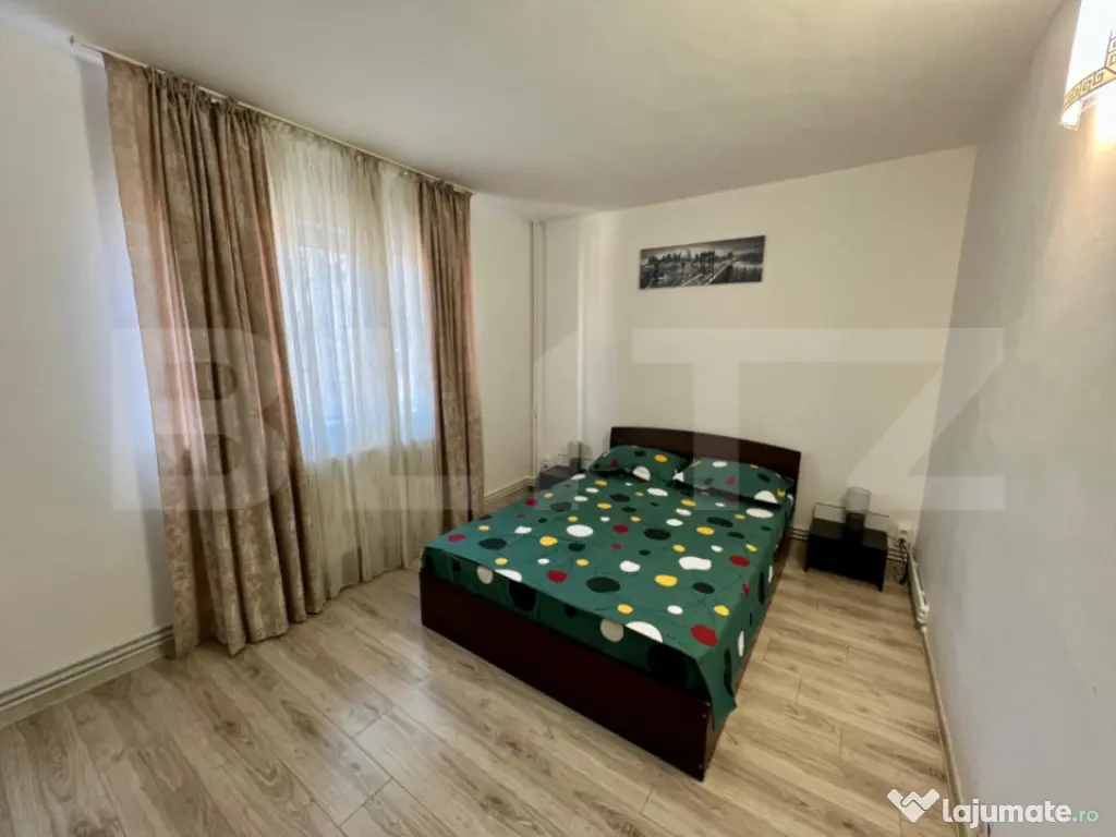 Apartament semidecomandat cu 2 camere, 52mp, centrala, zona 