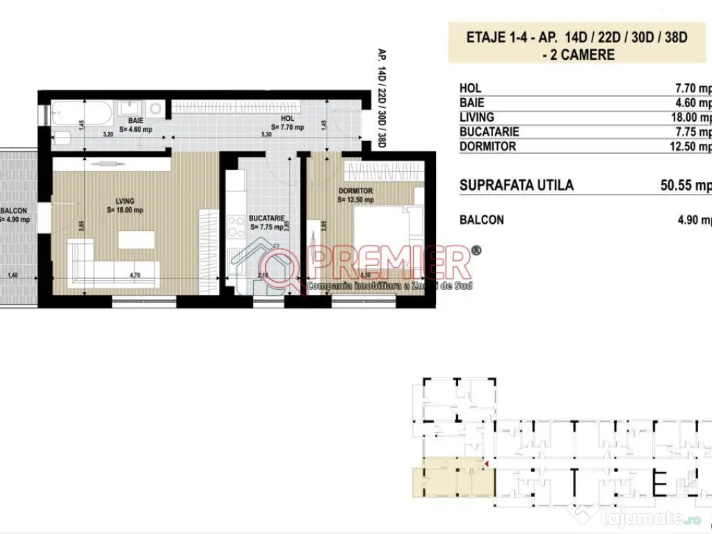 2 camere - Sector 4 - Berceni -Grand Arena 