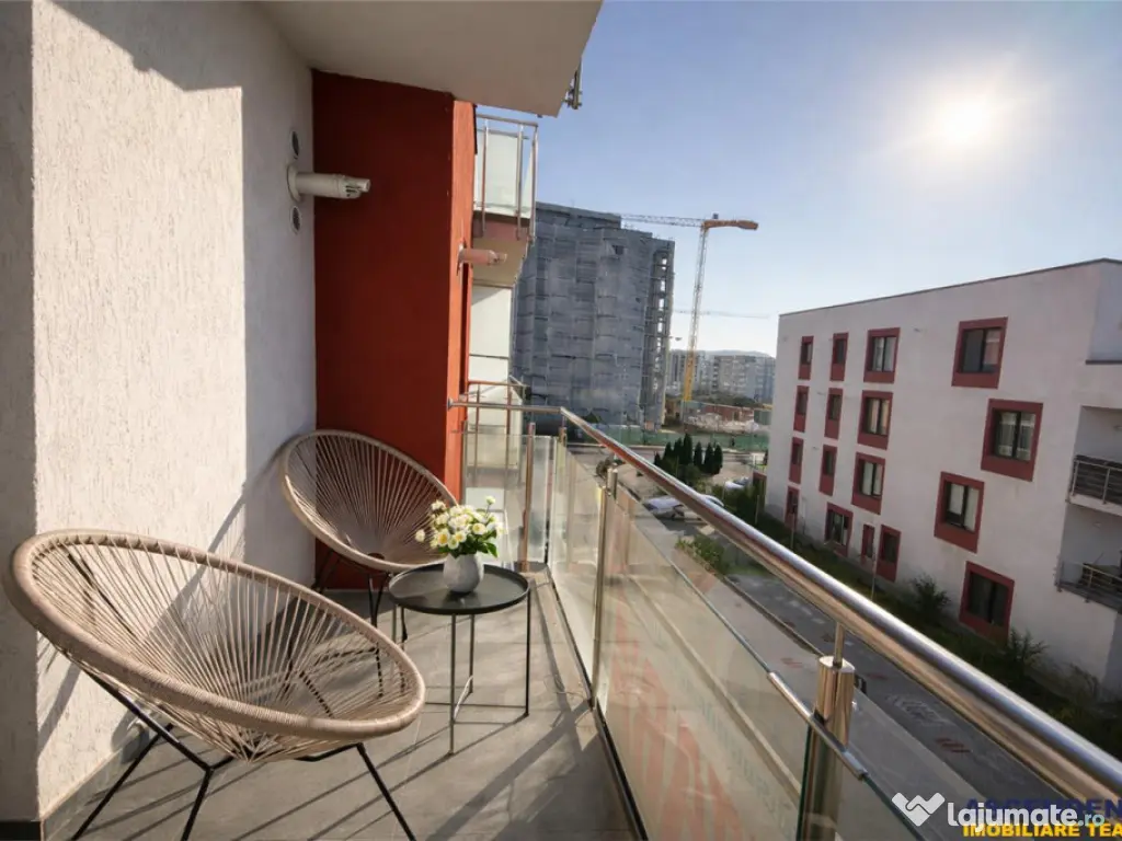 Rezidenta mobilata,utilata,tip studio,terasa, boxa,loc parca 