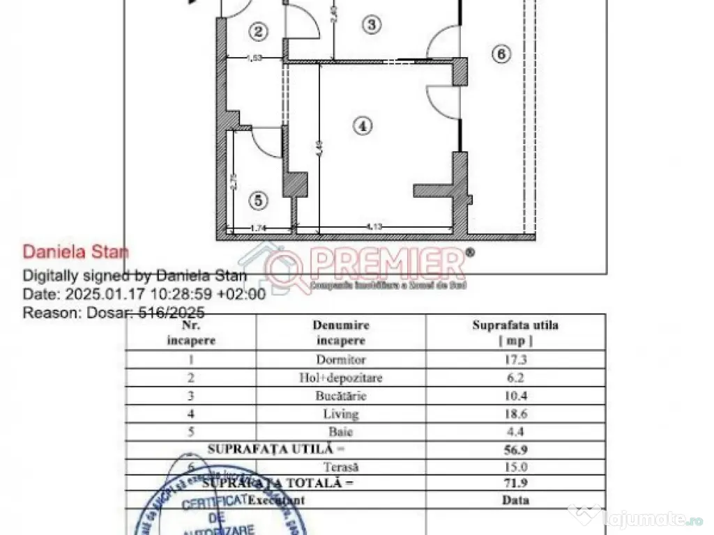 Delta Vacaresti - Targ Vitan - 3 camere - Gata de mutat 