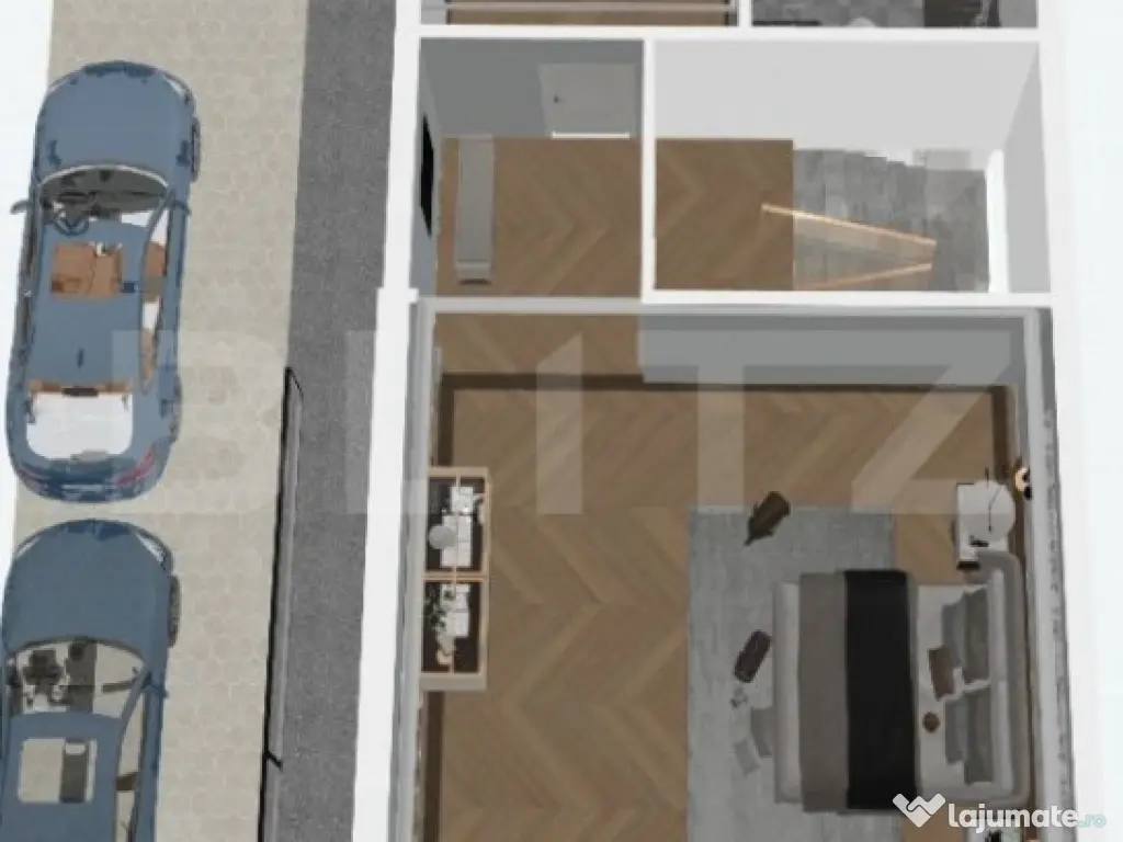 Duplex premium 220mp | Bucurestii Noi – 2 Cocoși | Curte 