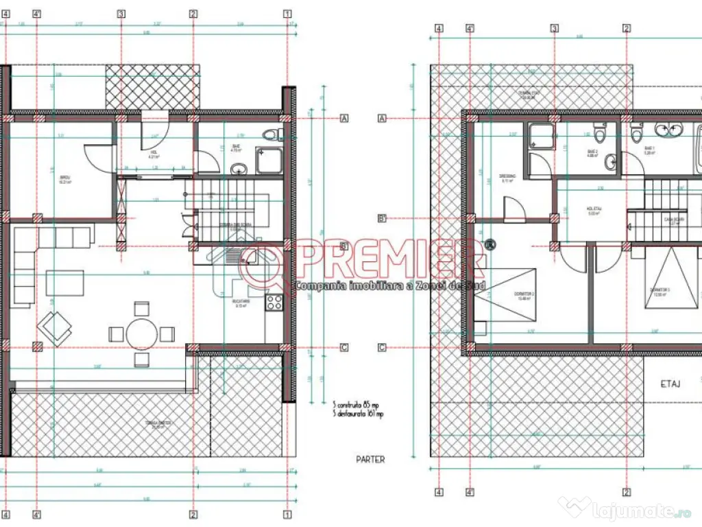 Casă P+1 în Berceni – Design Elegant, Compartimentare 