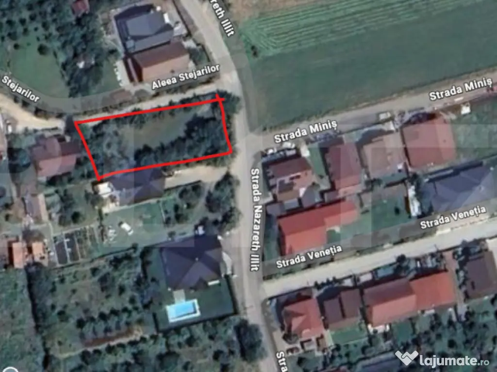 Teren de vânzare – 861 mp – zona Cetate