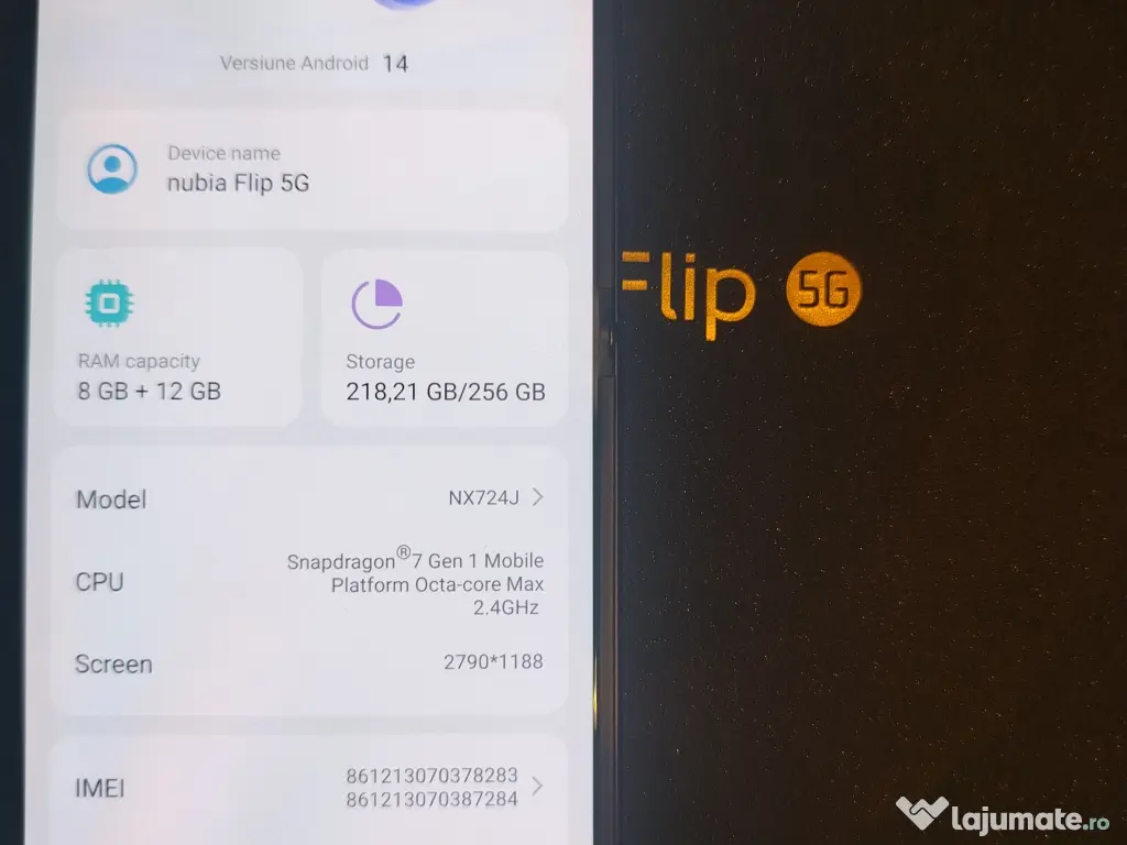 nubia flip 5g nou 