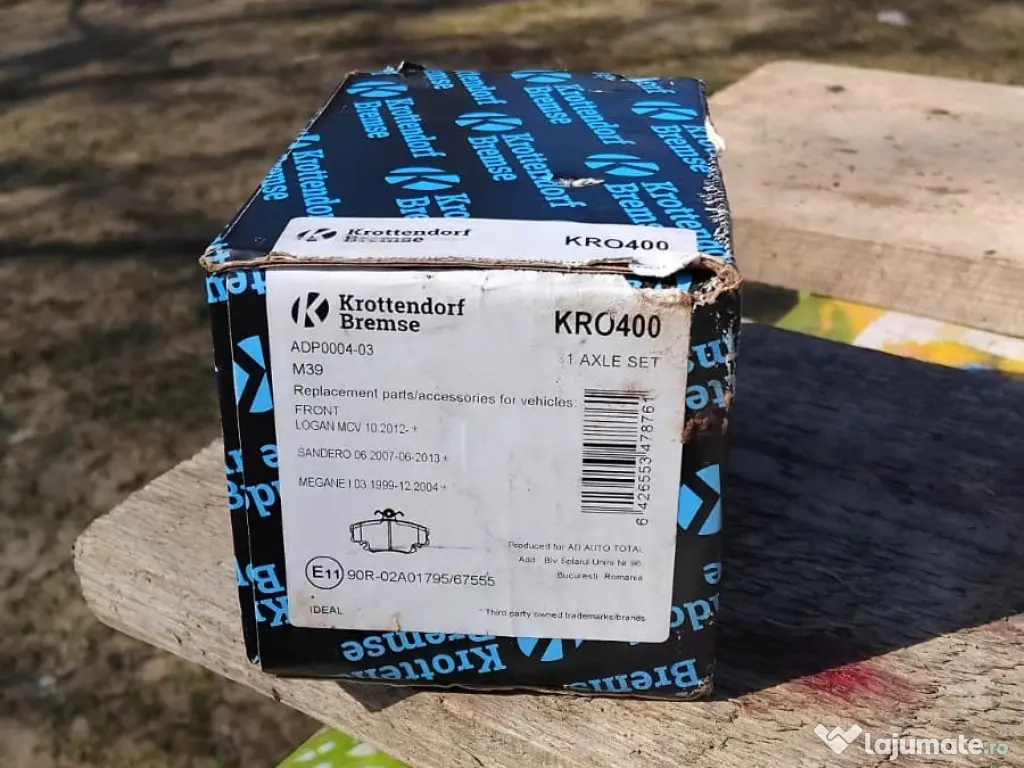 Plăcuțe de frână față noi Logan I 