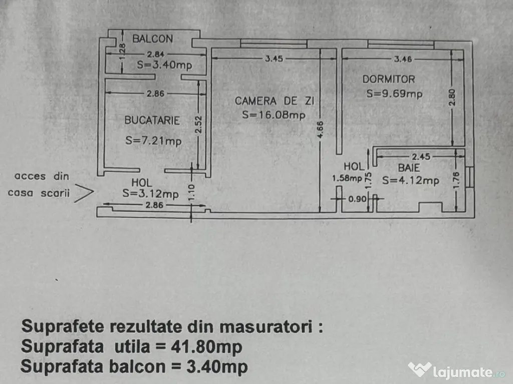 Apartament 2 camere zona Poarta 6 