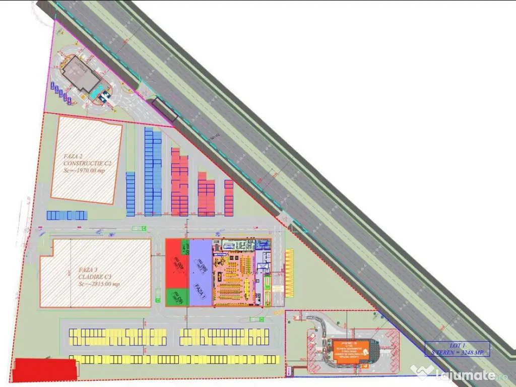 Zona Grand Arena teren 32.000 mp desch. principala 350 m 
