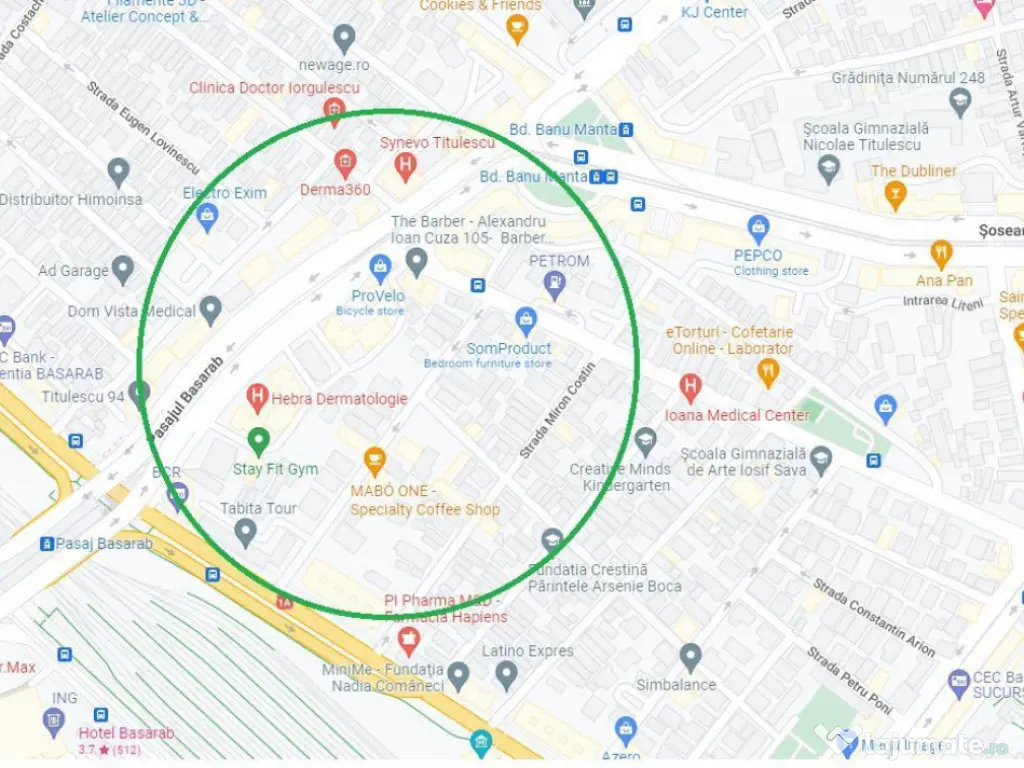 Titulescu, spatiu comercial in suprafata de 279,86 mp,