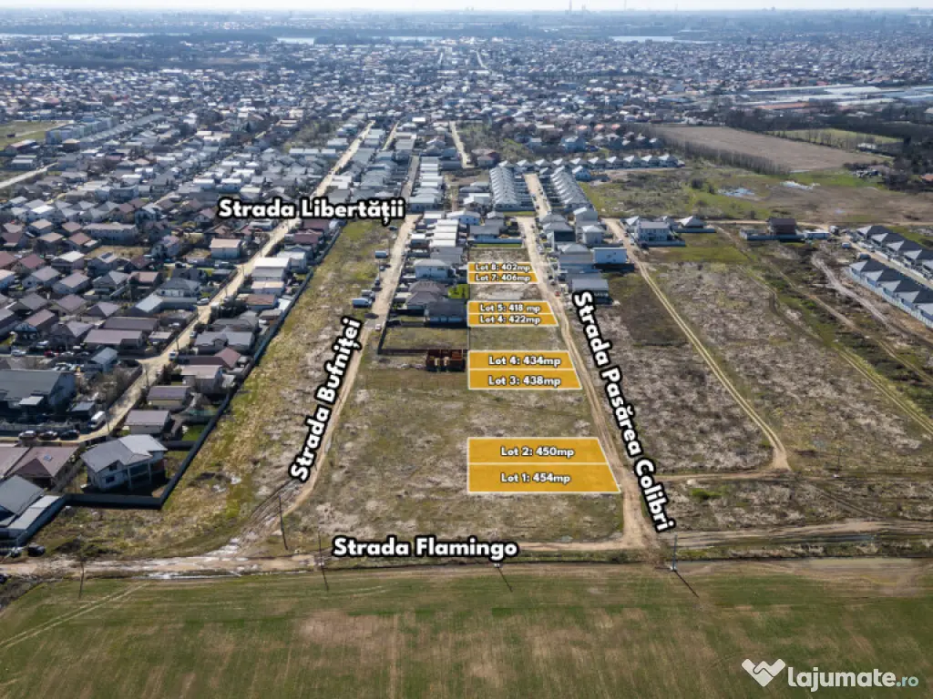 PANTELIMON - TINERETULUI, TEREN 438 MP, FRONT 14 M! 