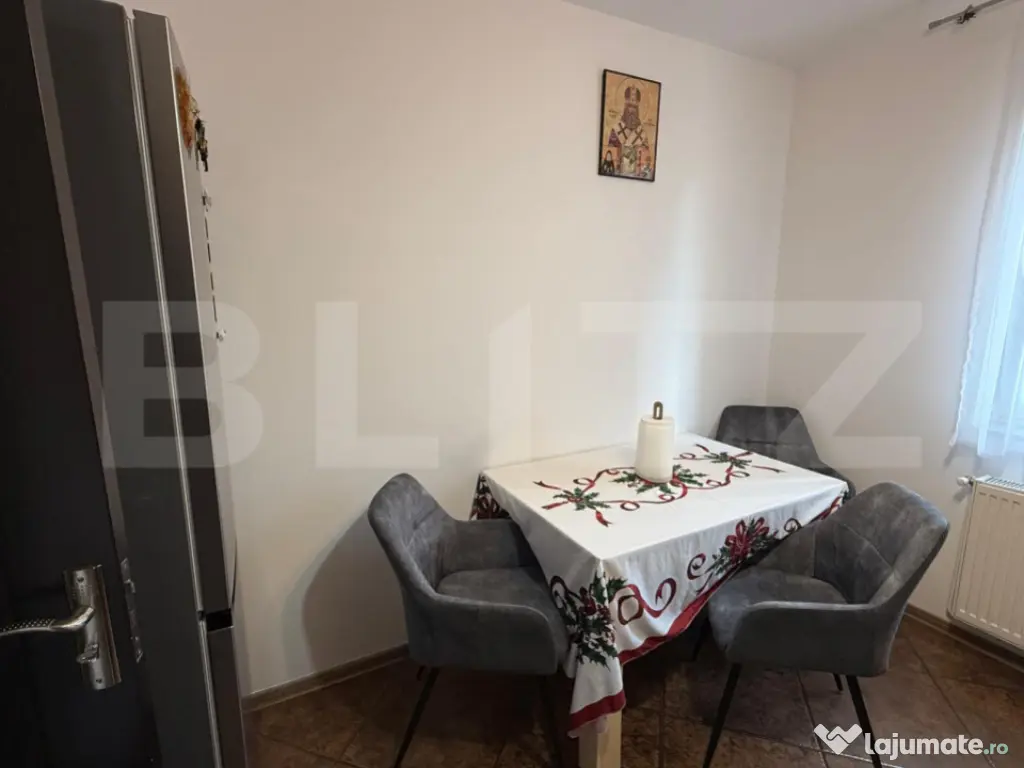 Apartament 2 camere zona Tractorul, decomandat, mobilat si u 