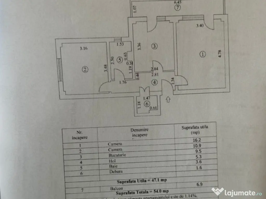 - Apartament 2 camere, confort 1 decomandat, zona Plantelor