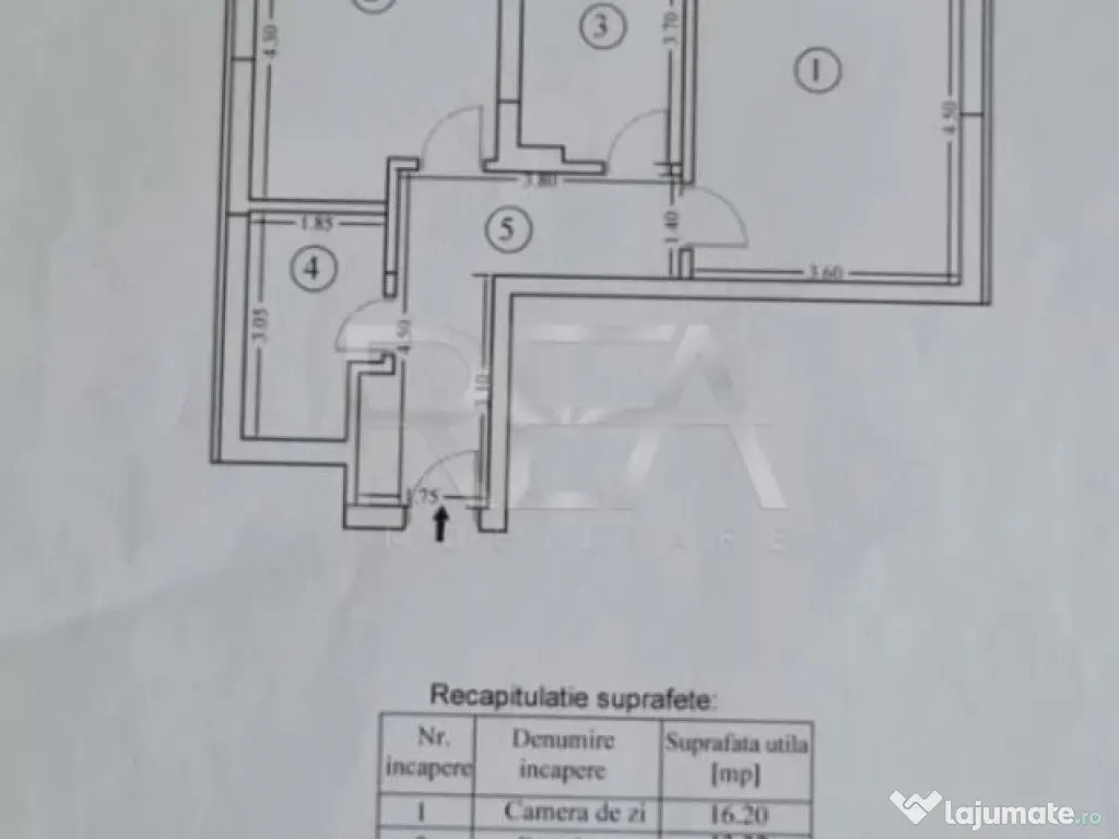 2 camere, 9/12, bloc 2016, 57mp-Lujerului 