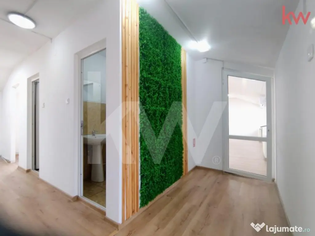 Spațiu comercial 120 mp – compartimentat | ideal birouri/ 