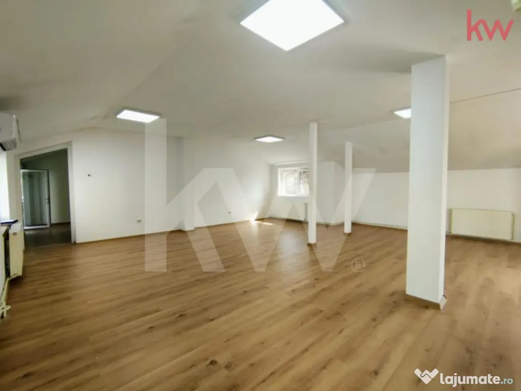 Spațiu comercial 120 mp – compartimentat | ideal birouri/ 