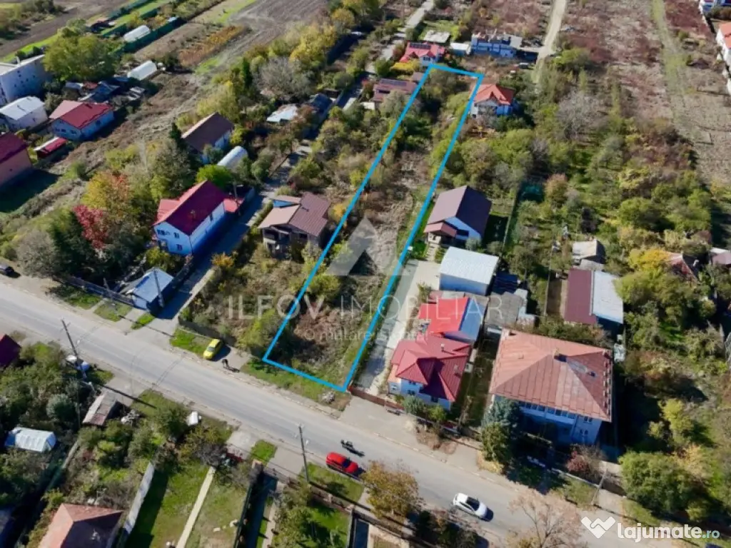 Teren intravilan 2000mp Balotesti, asfalt, utilitati, zona c 