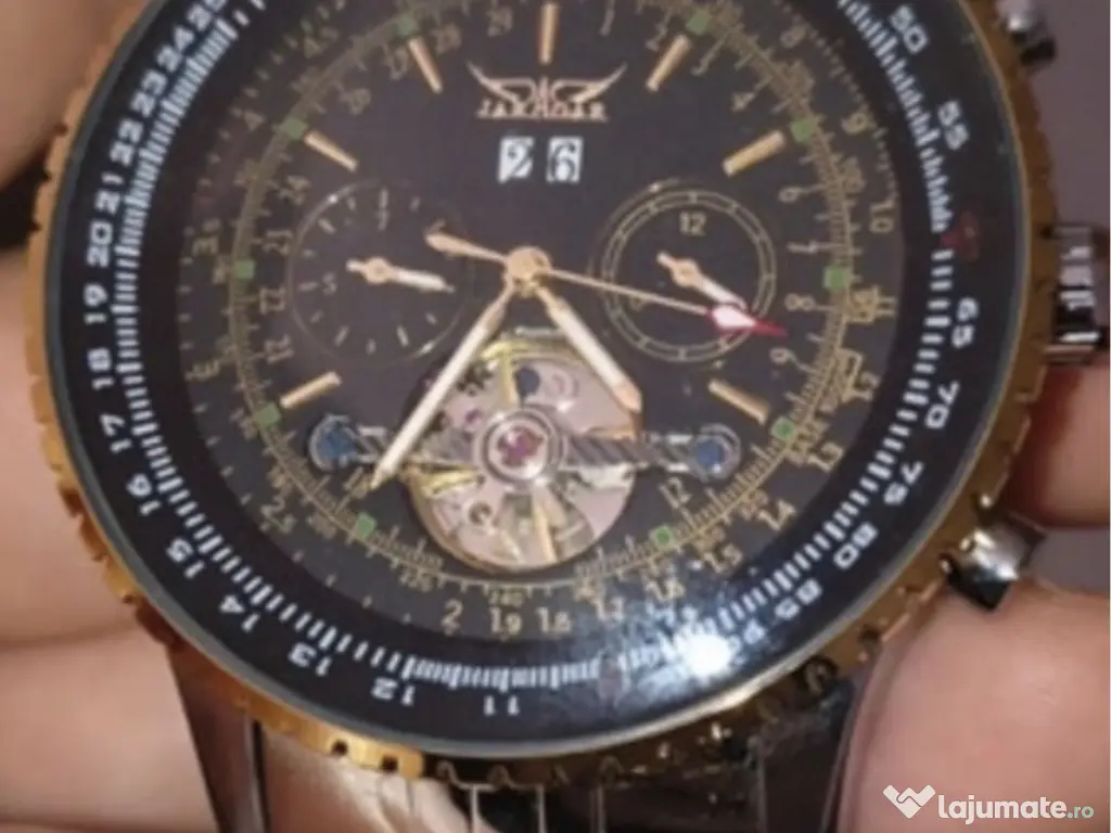 Ceas barbatesc de mana Multifunctional Tourbillon Skeleton Mecanic Automatic 