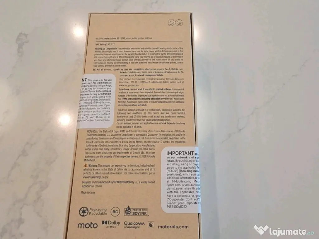 Motorola Moto G Stylus - 128 GB - Black 