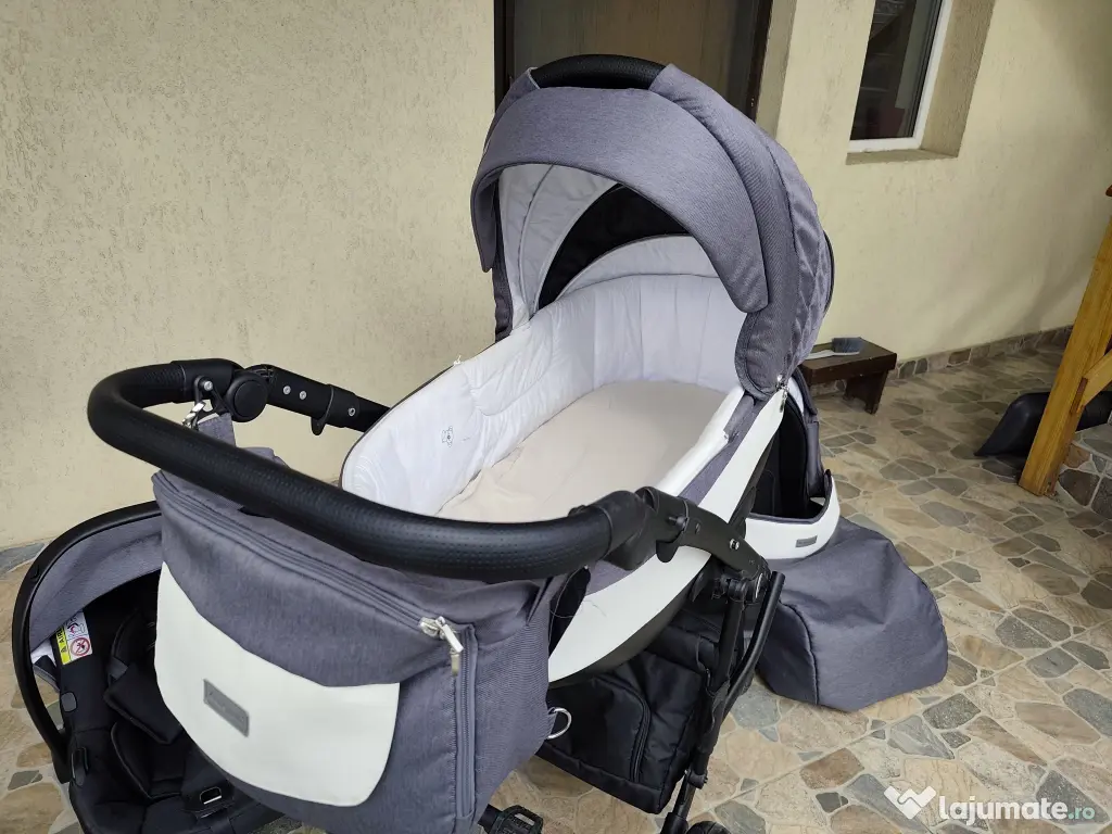 Cărucior Krausman Owo Plus Dark Grey 3 in 1 