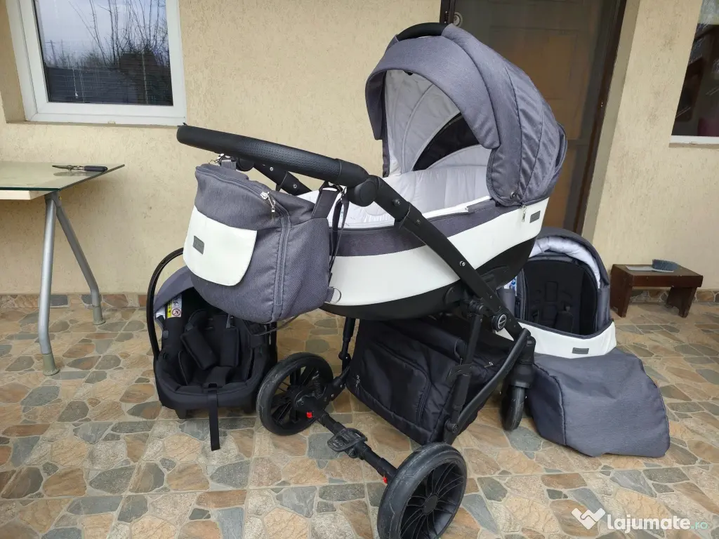 Cărucior Krausman Owo Plus Dark Grey 3 in 1 