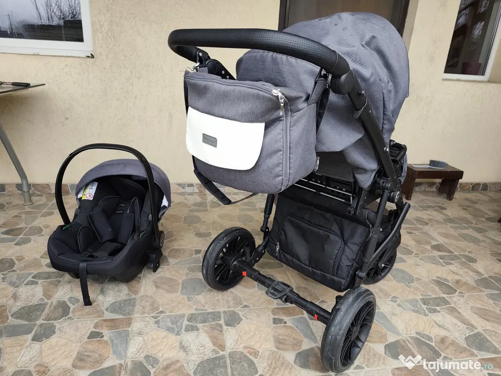 Cărucior Krausman Owo Plus Dark Grey 3 in 1 