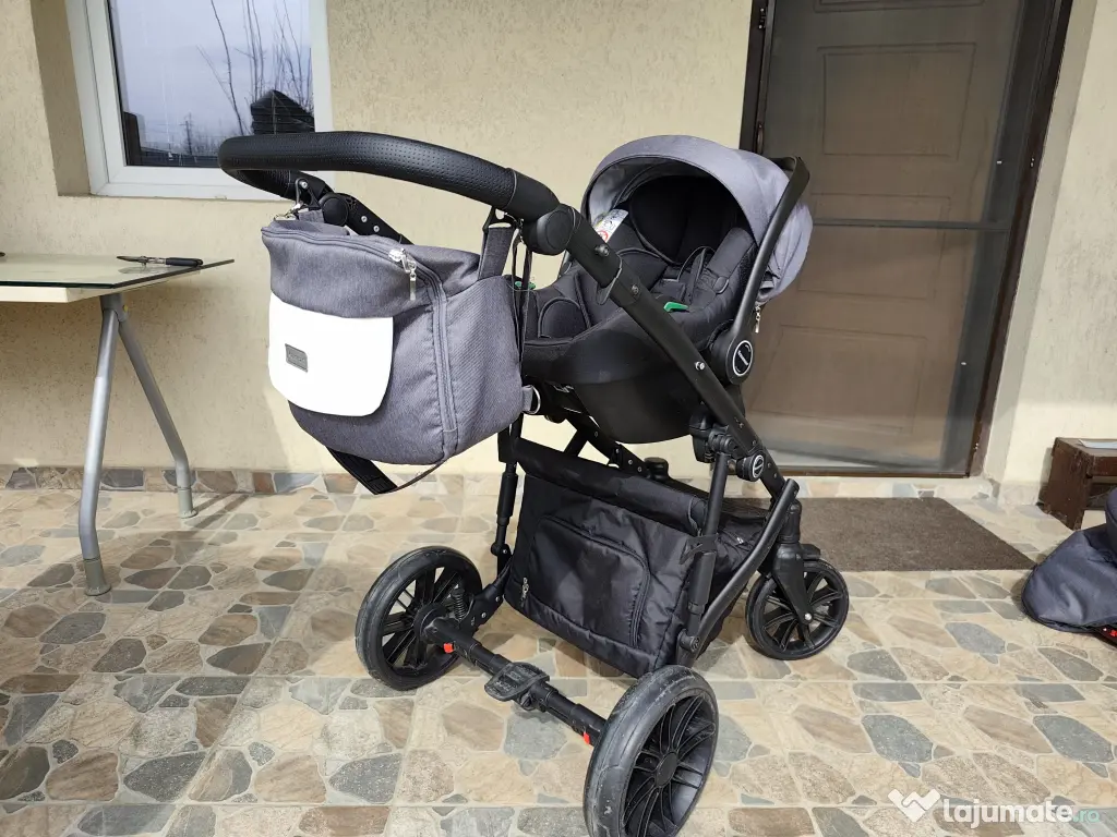 Cărucior Krausman Owo Plus Dark Grey 3 in 1 