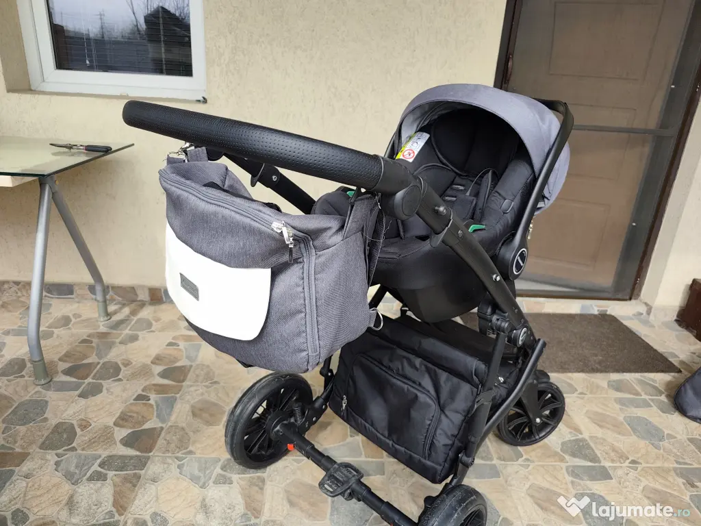 Cărucior Krausman Owo Plus Dark Grey 3 in 1 
