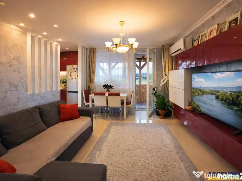 3 camere,panoramic,75 mp,mobilat,terasa, lift,parcare,Unirii 