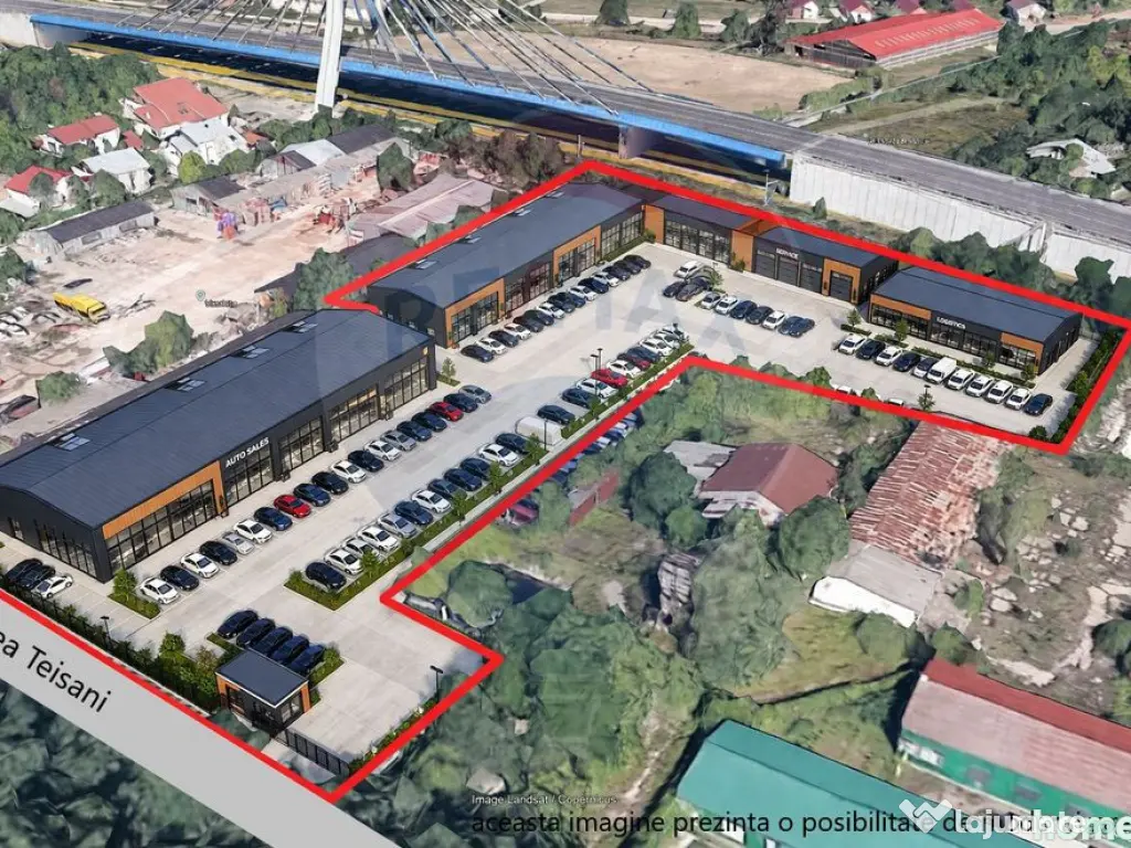 Hale metalice 2180 mp+ teren 9.700 mp – Aleea Teișani,... 