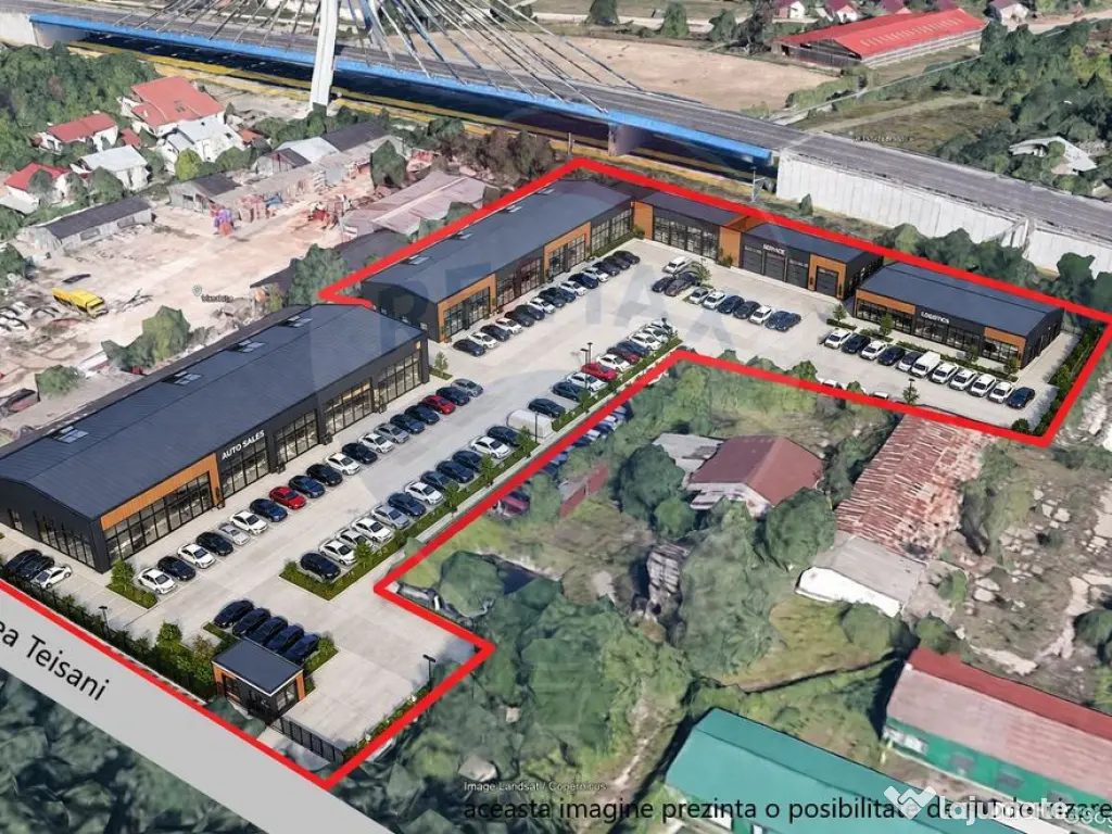 Hale + teren 9.700 mp , prorprietate inchiriata, Aleea Te... 