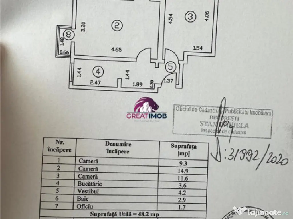 3 Camere renovat | Metrou Costin Georgian | Vizavi de Parcul 