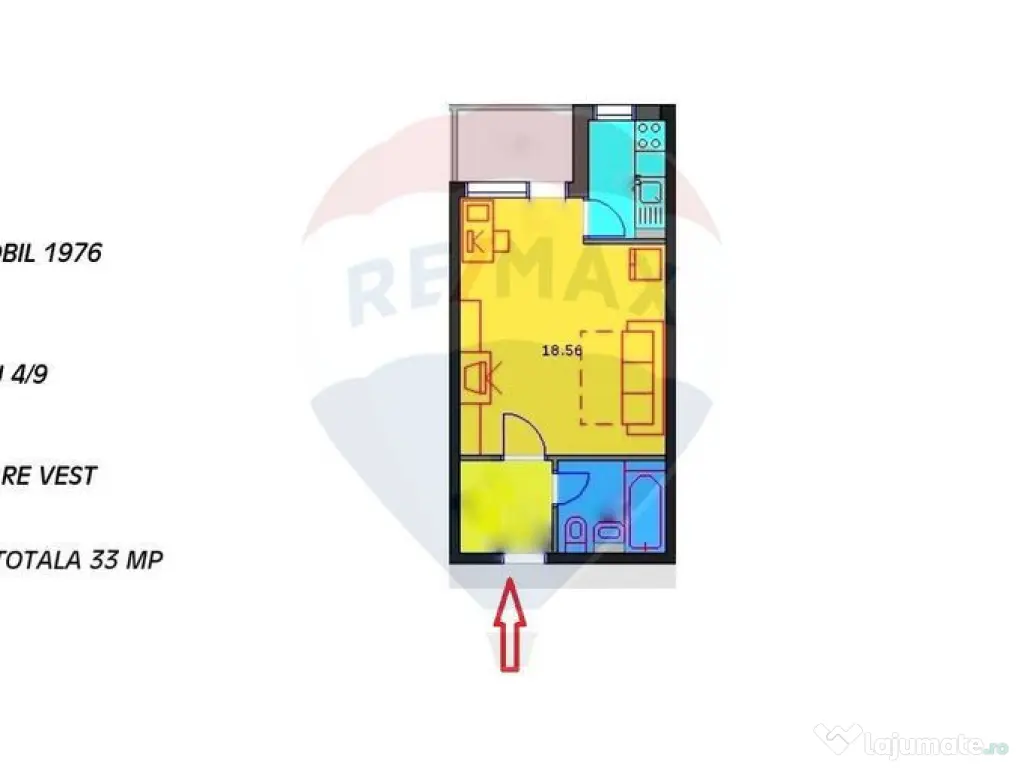 Apartament cu 1 camere de vânzare în zona Drumul Taberei 
