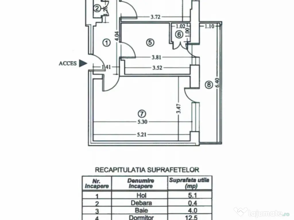 Blv BUCURESTI - decomandat |57 mp utili | Vedere bulevard 