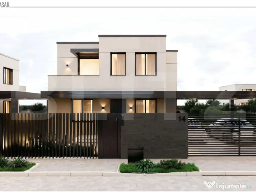 Casă de vânzare 125,4 mp , teren 400-558 mp , zona Ștrand 