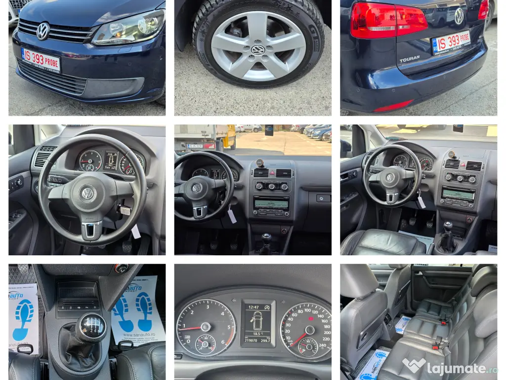 VW Touran 2011 1.6 TDI 105 CP euro 5 / RATE / GARANTIE / LIVRARE