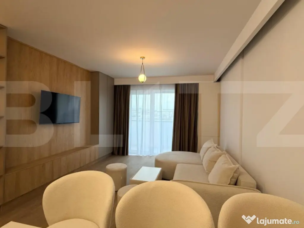 Apartament lux 2 camere 45 mp, terasa 8.50mp, etaj intermedi 