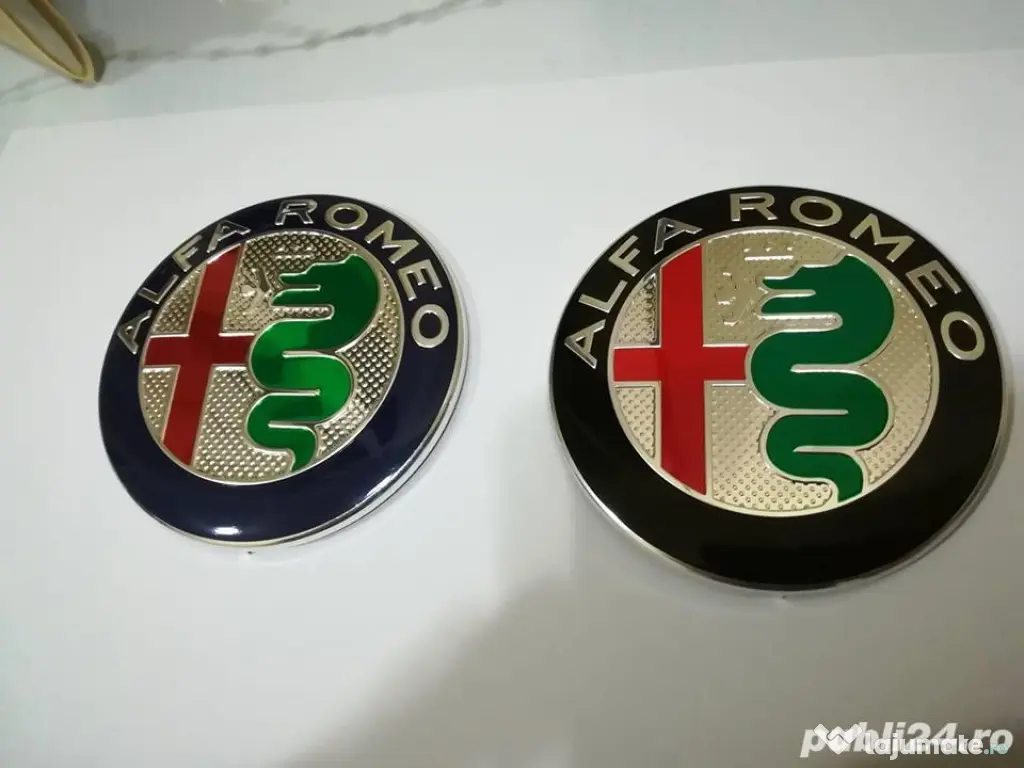 Set Embleme capotă/portbagaj Alfa Romeo diametrul de 74 mm 