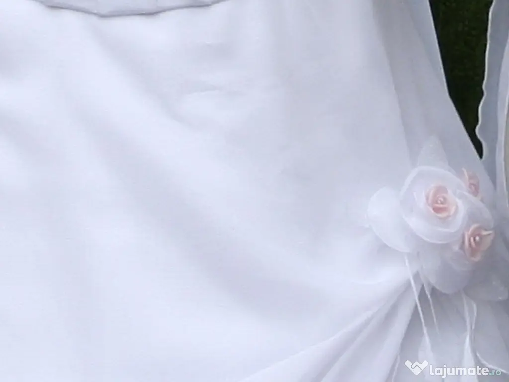 Rochie mireasa alba 2 piese