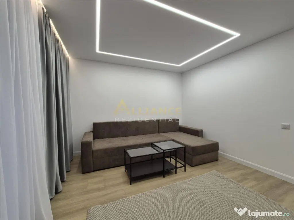 Apartament 60 mp || 2 camere complet mobilat modern 