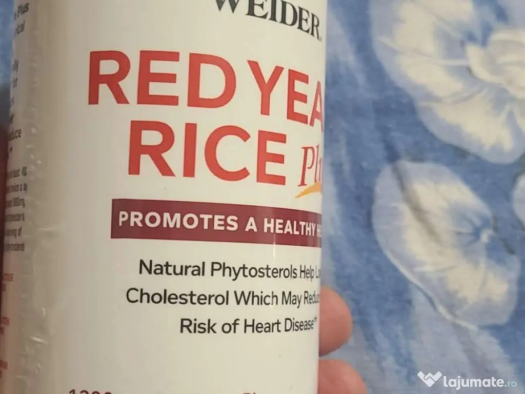 orez rosu  plus - 240 pastile -reduce colesterol din America 