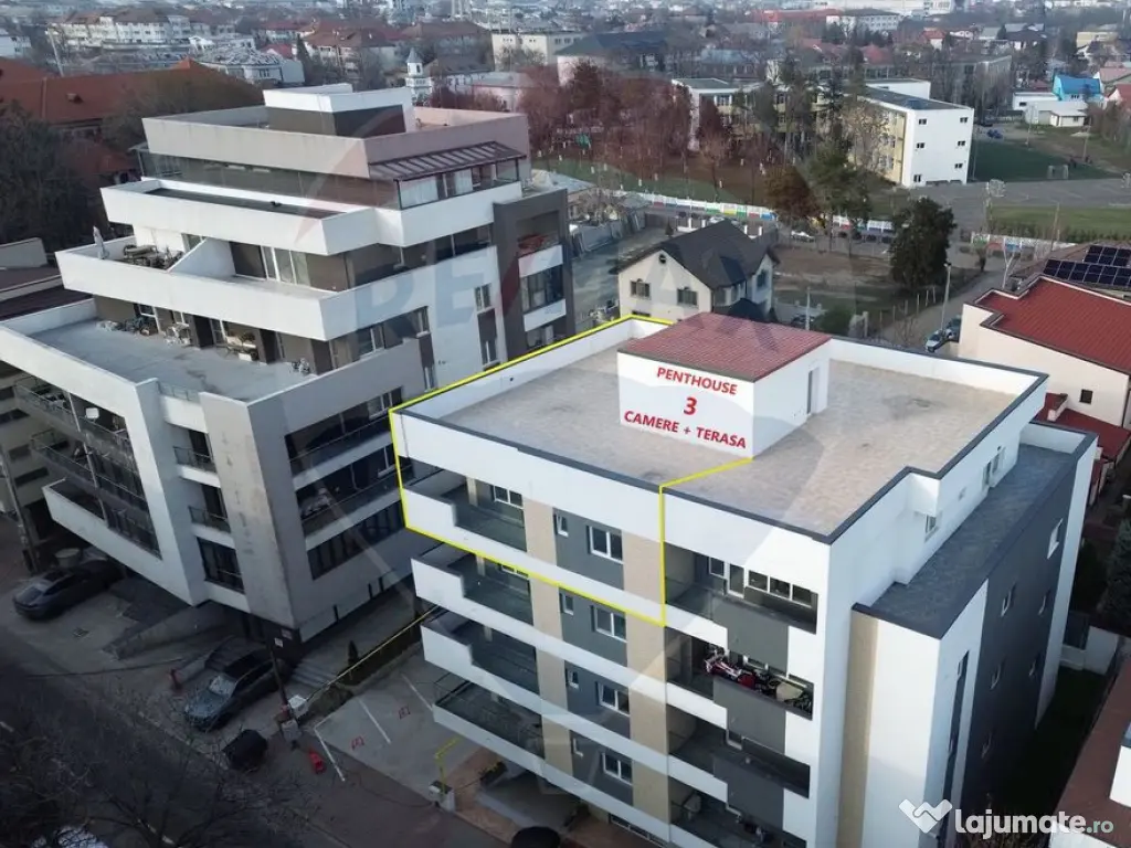 PENTHOUSE (3 camere + terasa amenajata) 