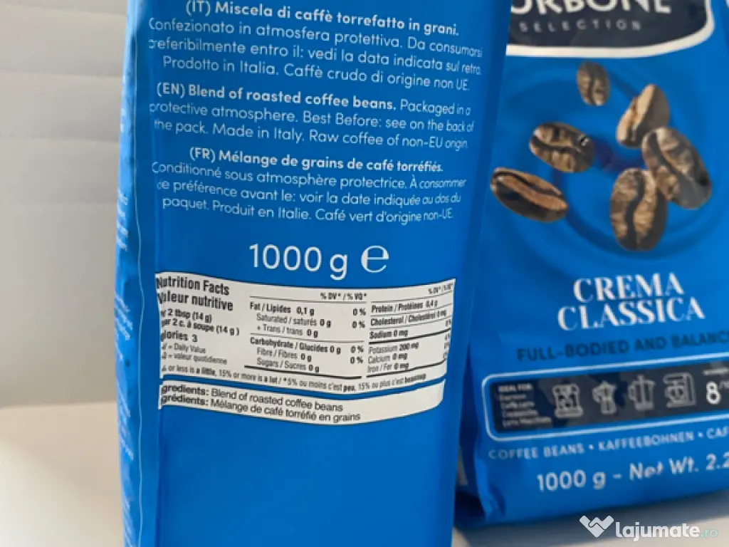 Cafea boabe Borbone Crema Clasica, 1 kg 