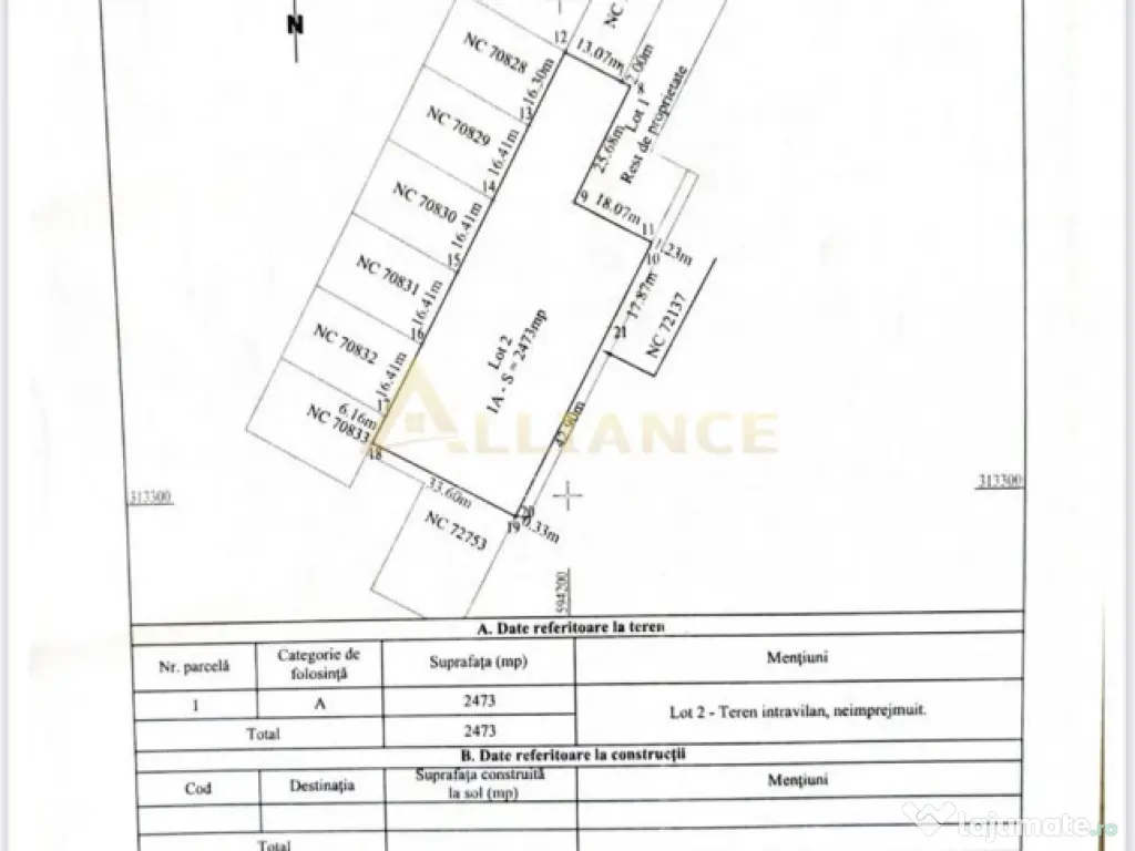 Teren 2473 mp Berceni | Autorizatie 9 case | Investitie exce 