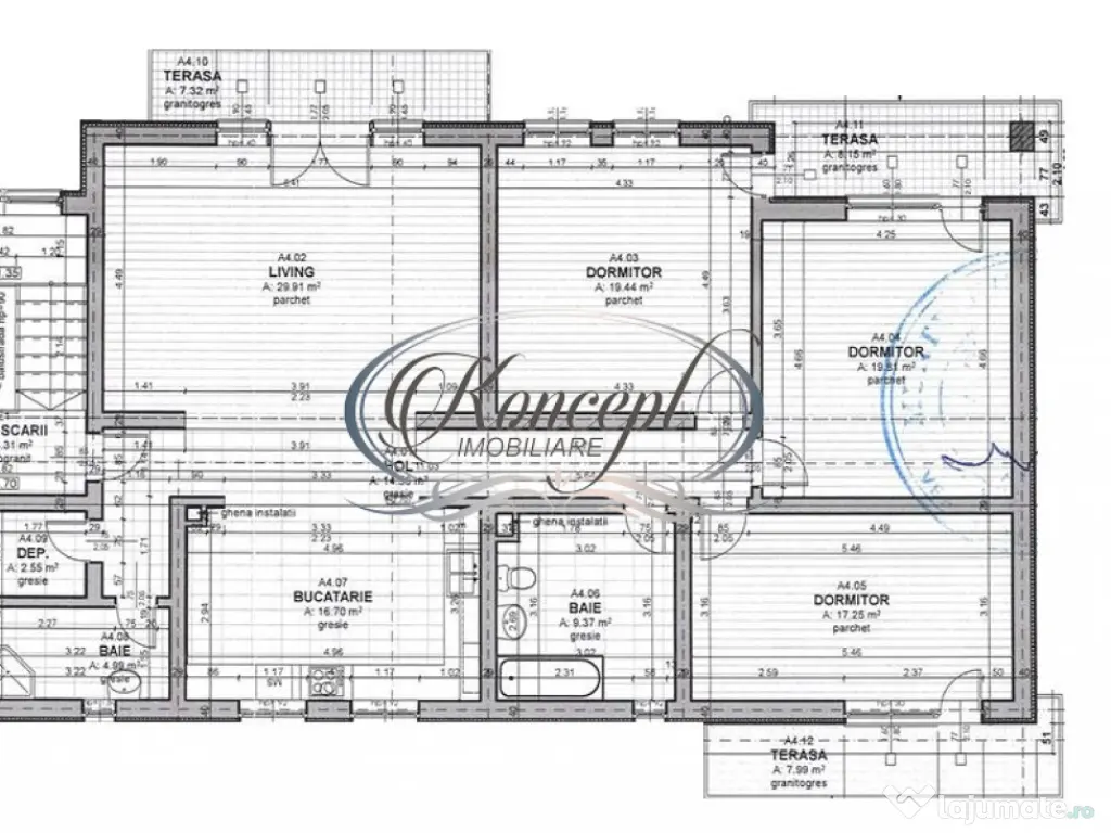 Apartament spatios si cu loc de parcare in Andrei Muresanu 
