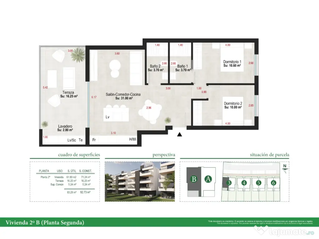 Apartament cu vedere la lac, terasă, piscină, situat într-o stațiune de golf 
