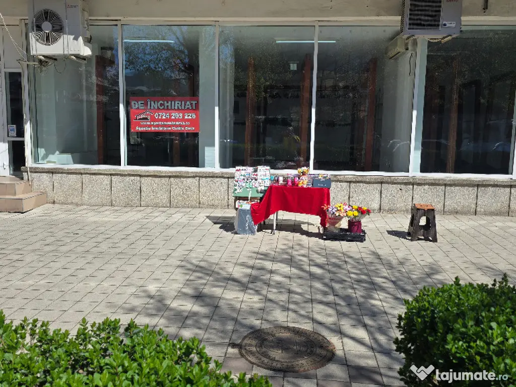 Inchiriez spatiu comercial in Deva, Miorita, parter, vitrina 13 metri 